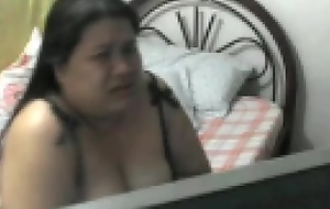 PLUMP FILIPINA patriarch ROWENA SOTITO PLAYING Nearly Their way TIL THIS BABE CUMS