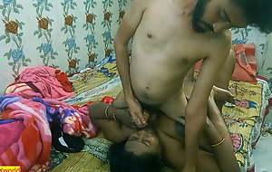 Hawt Bhabhi has morning sex less a teen boy less a big gumshoe at a hotel!! Cheating wife sex