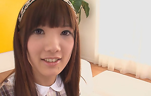 Beautiful Japanese legal age teenager loves to get her slit spew and stuffed