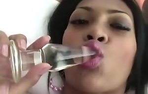 Ladyboy Delicate situation Inserts A Buttplug Added to Jerks Off