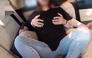 Tick A Married Woman's Nipple Orgasm On Her Way Home From Work And Making Her Cum Continuously With Her Clitoris