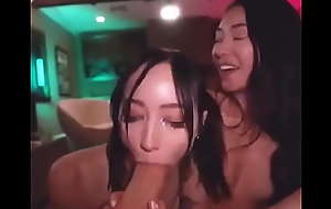 TWO Oriental GIRLFRIENDS LOVE TO SUCK A BIG COCK  More videos: porn xxx 41my3Gq