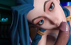 League of Legends - Black-hearted Time TV with Jinx (Nude Version) (Animation with Sound)