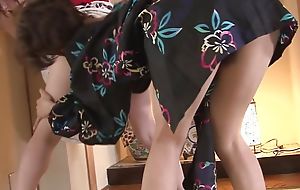 JAPANESE HORNY BABES SUCK A MASSIVE COCK THEN Realize FUCKED IN