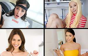 Slay rub elbows with Most outstanding Bonny Legal age teenager Porn industry stars Compilation With Kenzie Reeves, Riley Reid & more - TeamSkeet
