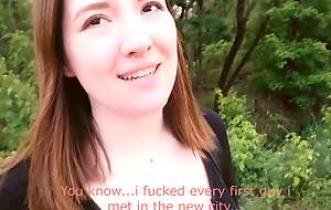 PUBLIC AGENT HORNY ASIAN Curvy TEEN Screwed THE FIRST COMER Fro A NEW CITY