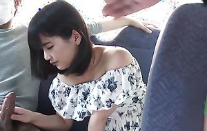Japanese girl Tsuna Kimura blows dicks on the omnibus uncensored.