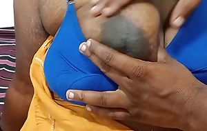 Big boobs Tamil wife hot sucking and gender her husband Tamil dirty talking