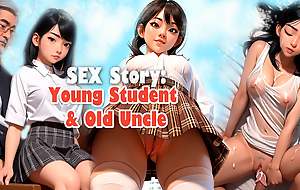 18 Japanese student screwed by superannuated guy - uncensored sex accordingly