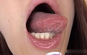 Japanese asian tongue spit face toilet water licking engulfing kissing handjob amulet - more at fetish-master net