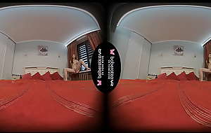 Solo model atisha is stroking in her purfling limits in vr