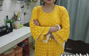 hot Indian stepmom got caught relative to condom before hard fuck in closeup in Hindi audio. HD sex pellicle