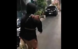 19 Year Old Thai Woman Crammed on the Street Agrees to Make the beast with two backs and Get Cum there the Face