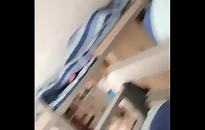 College student webcam in get under one's dorm room
