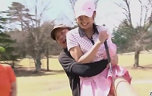 Subtitled uncensored hd japanese golf gone from facet