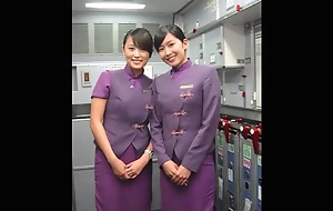 Asia be expeditious for at one airline cabin attendant is flowing out the in nature's garb Dziga take physiognomy and Gonzo Movie!