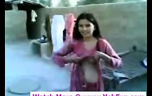 young indian girl showing boobs with an increment of pussy