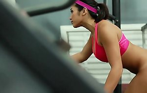Therealworkout breasty oriental gym hottie taut vagina screwed