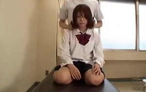 Sultry Asian schoolgirl round a fabulous ass gets protected by