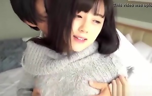 Japanese teen jav xxx sex school asian big tits mummy overprotect sister porn HD 12