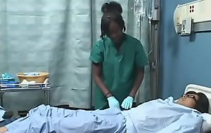 Oriental baffle fucks Black girl in hospital ( Japanese AMBW )