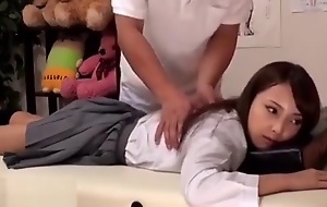 Japanese 18yo schoolgirl massage blunt end