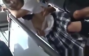 japanese Student Ambushed primarily A Bus Fucked Hard in Release