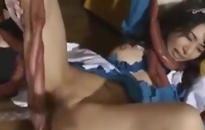 Asian Maiden Twat Screwed By Tentacles