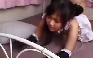 Horny Japanese maid with tiny boobs gets pounded get under one's way sh