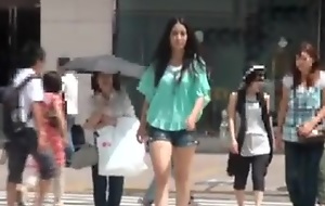 Tall Japanese girl fucks epigrammatic hard up persons