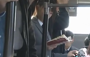 Best Japanese girl Kami Kimura, Yuki Itano, Yuri Hasegawa in Greatest Bus, Public JAV scene
