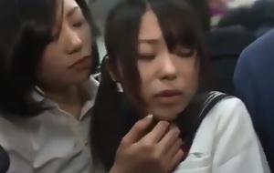 Japanese Slanderous Lesbians more than the train 1
