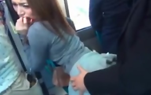 Dense Botheration Japanese Girl Fucked on Bus-