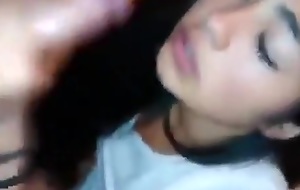 Asian Beauty Gives a Blowjob Prevalent a Happy Ending