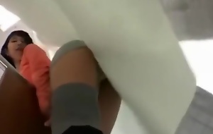 Japanese girl cheating during sickbay visit gangly loudly curtain
