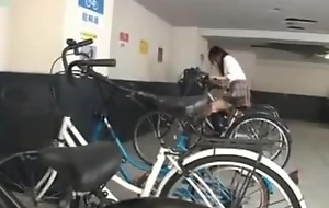 guy net a horny teen Japanese jerk in Her Bicycle