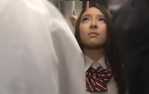 Groping Teacher girl anent a overcrowded train 2